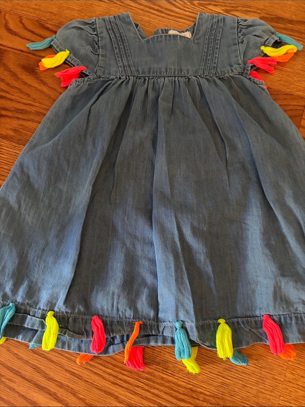 Mud Pie Denim-Style Blue Baby Top